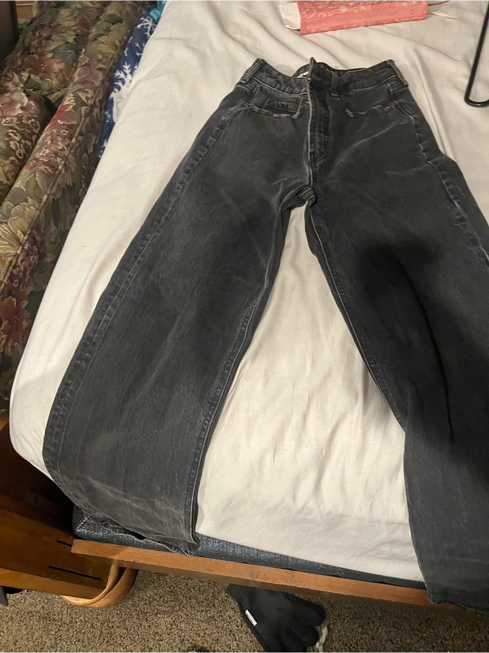 Old Navy High-Rise Washed Black Jeans
